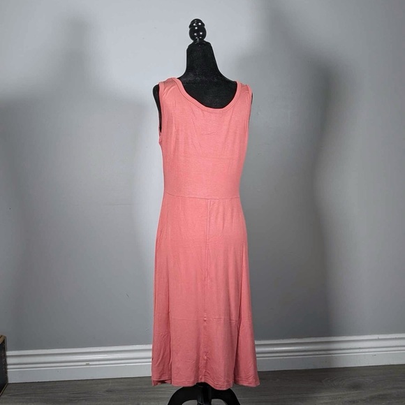 NWT - Urban Diction | Dusty Cedar Sleeveless Empire-Waist Dress  - M - Picture 6 of 8